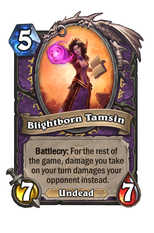 Blightborn Tamsin Hearthstone kártya