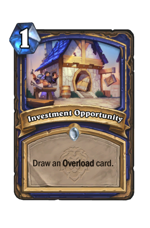 Investment Opportunity Hearthstone kártya