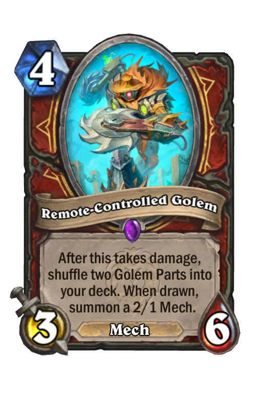 Remote-Controlled Golem Hearthstone kártya