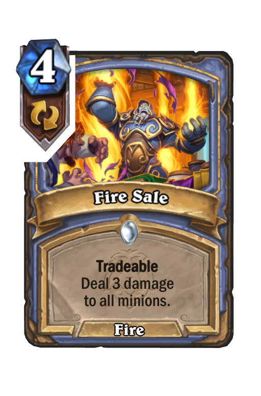Fire Sale Hearthstone kártya