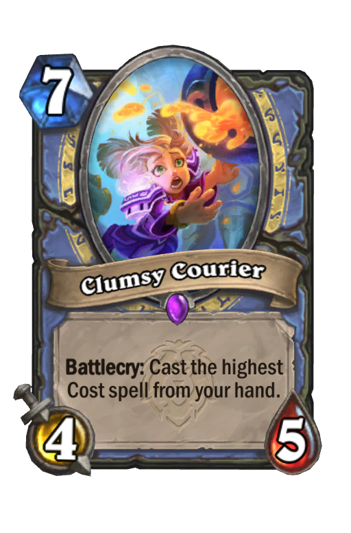 Clumsy Courier Hearthstone kártya