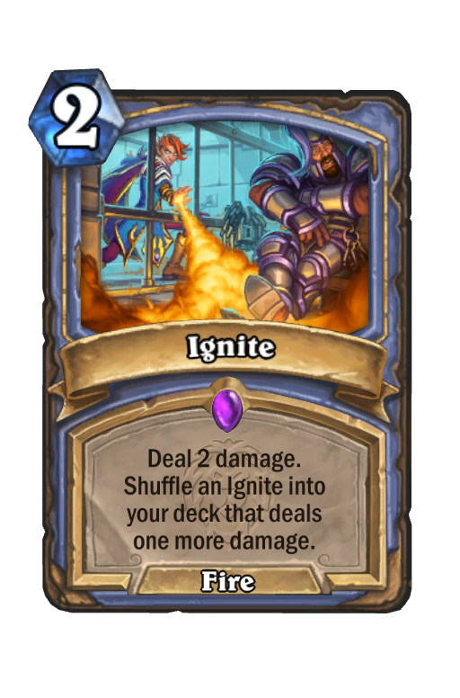 Ignite Hearthstone kártya