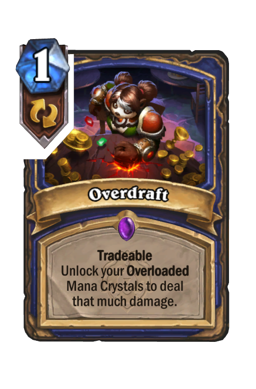 Overdraft Hearthstone kártya