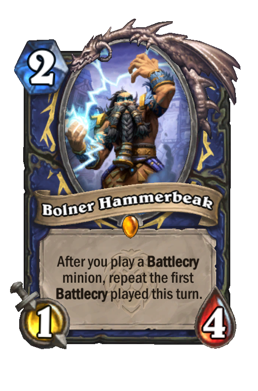 Bolner Hammerbeak Hearthstone kártya