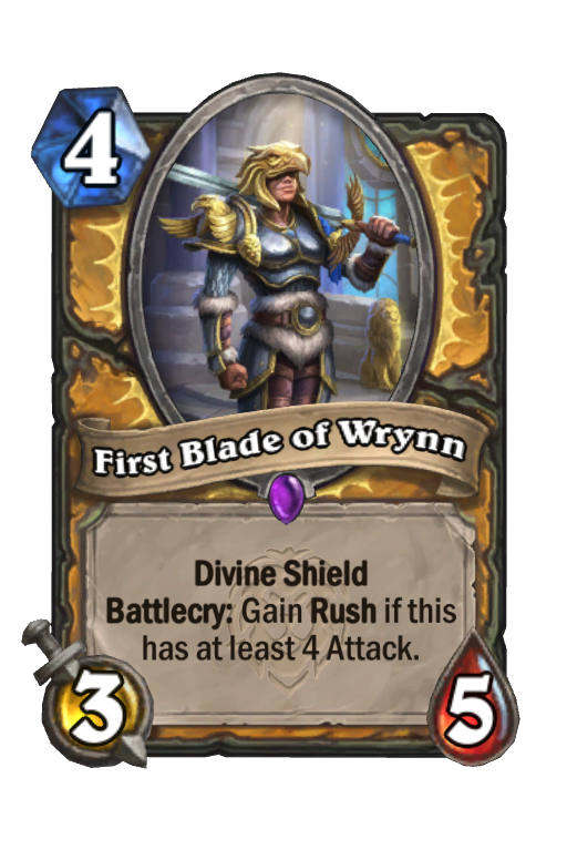 First Blade of Wrynn Hearthstone kártya