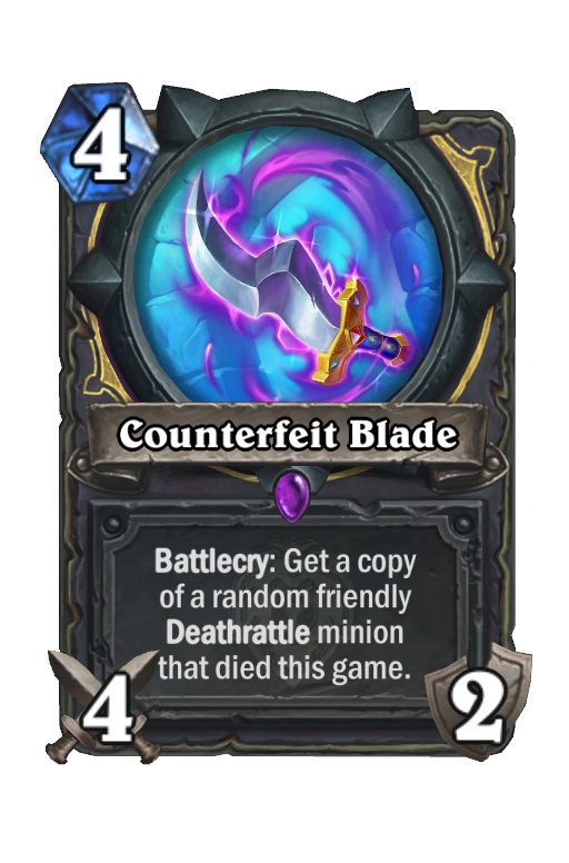 Counterfeit Blade Hearthstone kártya