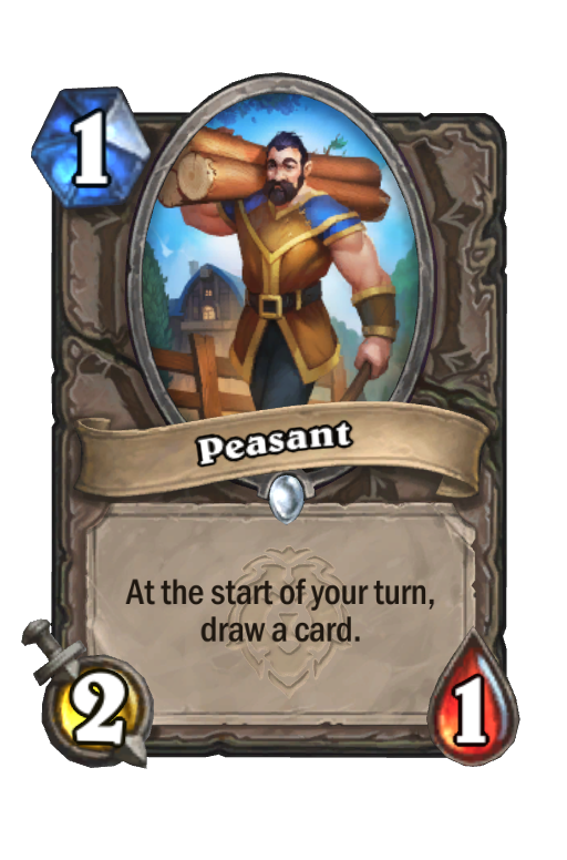 Peasant Hearthstone kártya