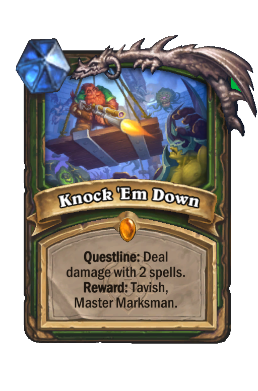 Knock 'Em Down Hearthstone kártya