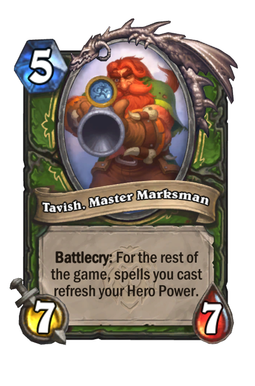 Tavish, Master Marksman Hearthstone kártya