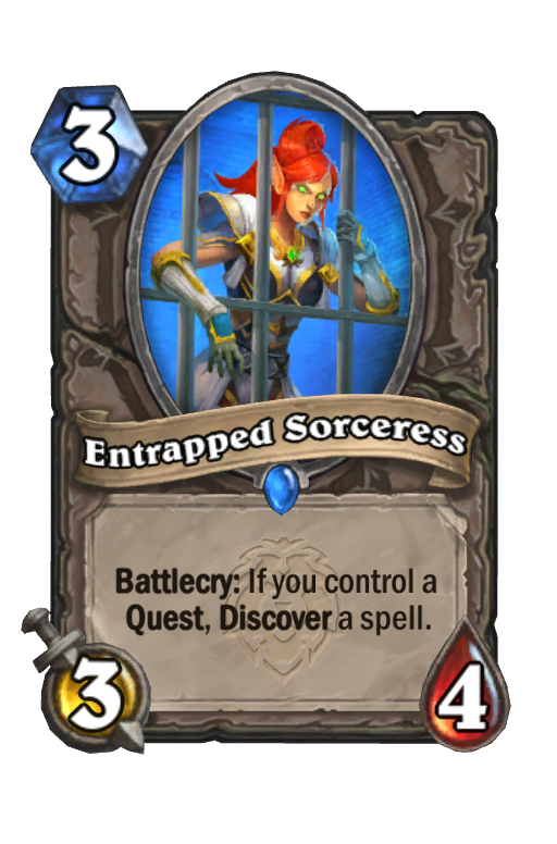 Entrapped Sorceress Hearthstone kártya