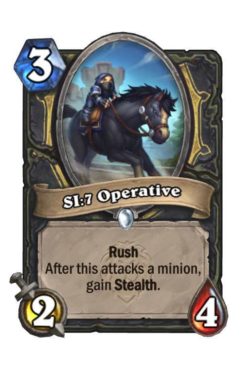 SI:7 Operative Hearthstone kártya