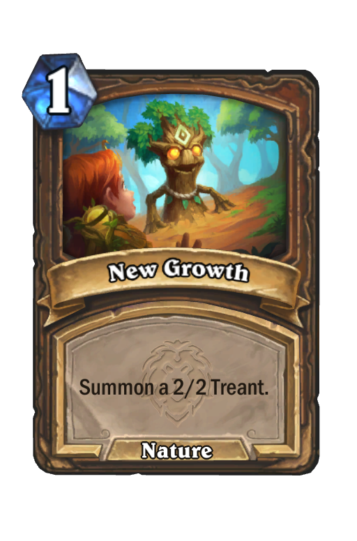 New Growth Hearthstone kártya