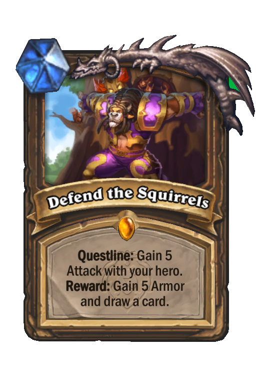 Defend the Squirrels Hearthstone kártya