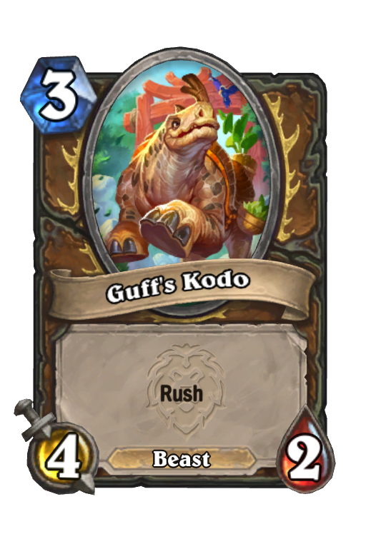 Guff's Kodo Hearthstone kártya