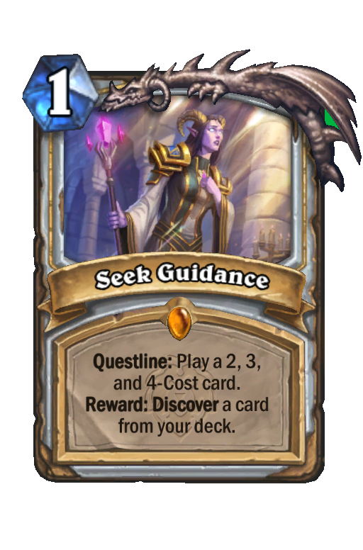 Seek Guidance Hearthstone kártya