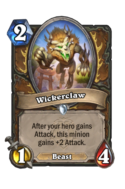 Wickerclaw Hearthstone kártya