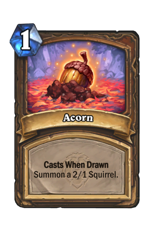 Acorn Hearthstone kártya