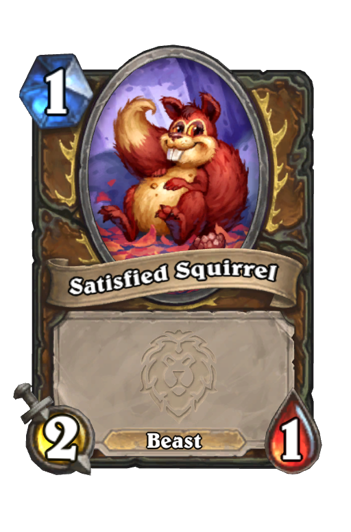 Satisfied Squirrel Hearthstone kártya