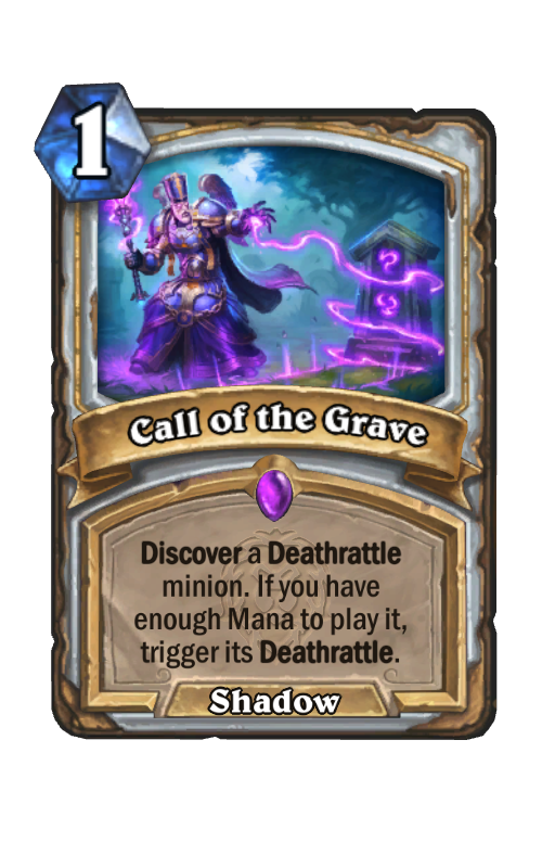 Call of the Grave Hearthstone kártya