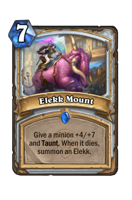 Elekk Mount Hearthstone kártya