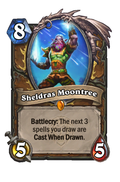 Sheldras Moontree Hearthstone kártya