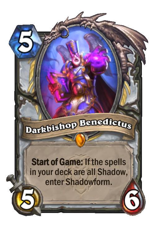 Darkbishop Benedictus Hearthstone kártya
