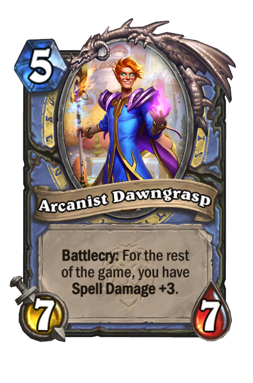 Arcanist Dawngrasp Hearthstone kártya