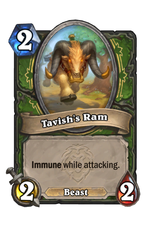 Tavish's Ram Hearthstone kártya