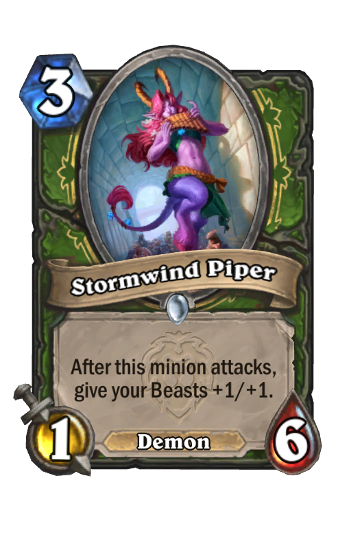 Stormwind Piper Hearthstone kártya