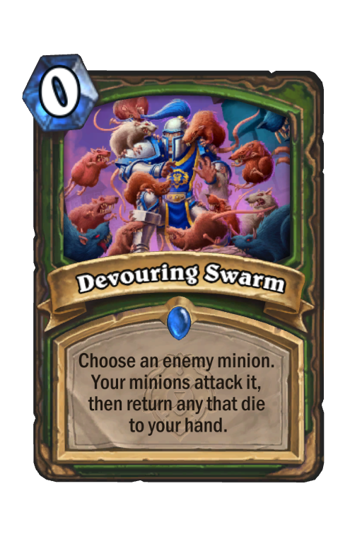 Devouring Swarm Hearthstone kártya