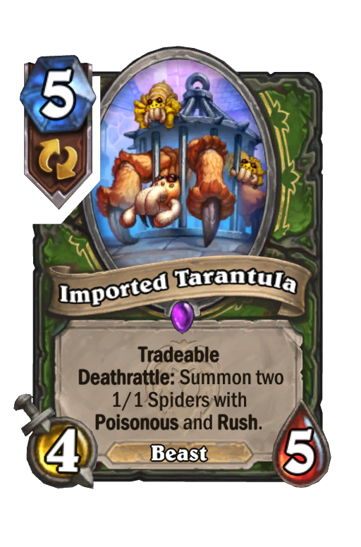 Imported Tarantula Hearthstone kártya