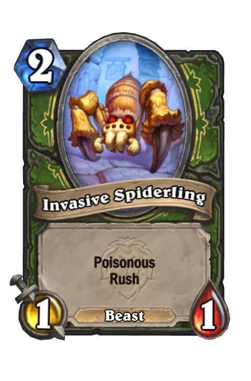 Invasive Spiderling Hearthstone kártya