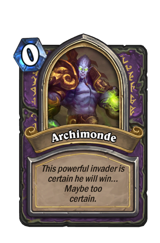 Archimonde Hearthstone kártya