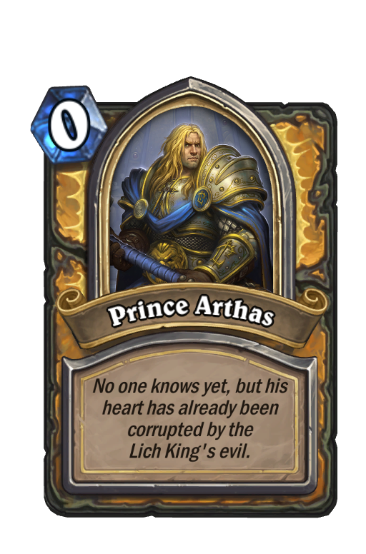 Prince Arthas Hearthstone kártya