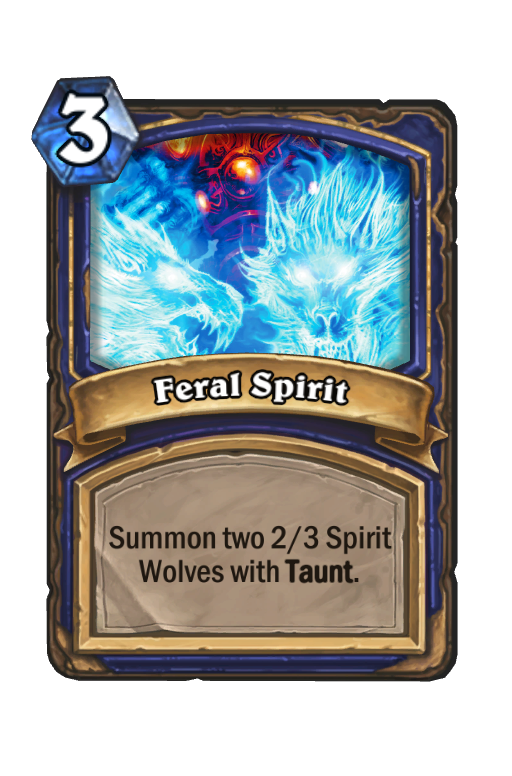 Feral Spirit Hearthstone kártya