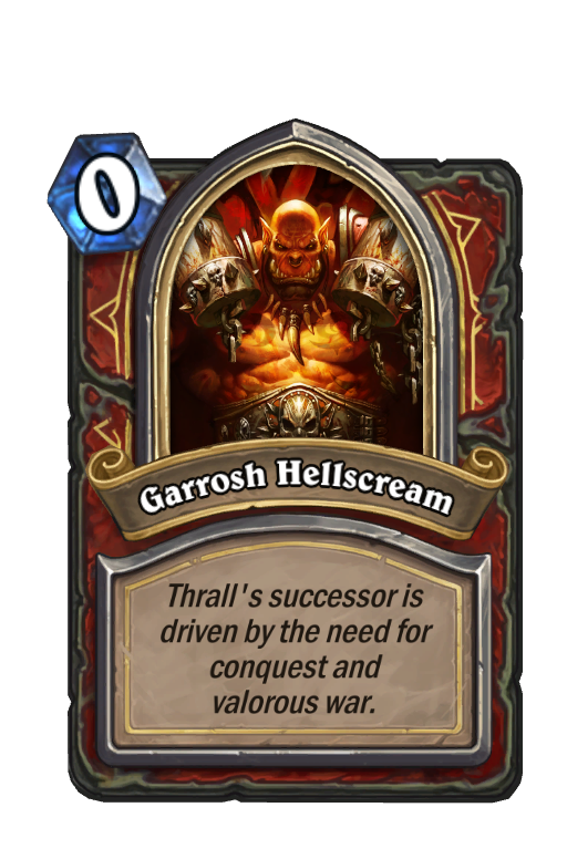 Garrosh Hellscream Hearthstone kártya