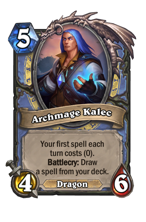 Archmage Kalec Hearthstone kártya
