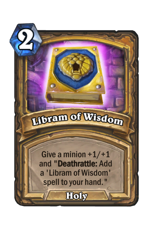 Libram of Wisdom Hearthstone kártya