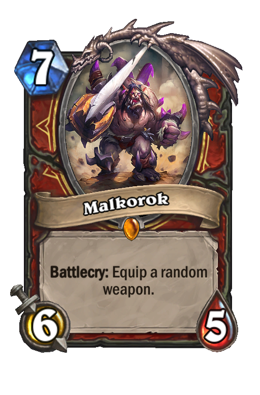 Malkorok Hearthstone kártya