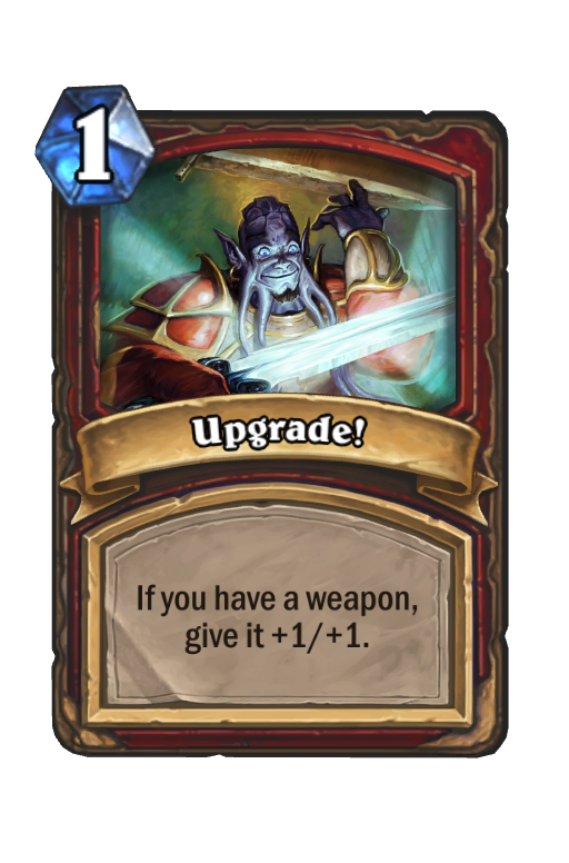 Upgrade! Hearthstone kártya