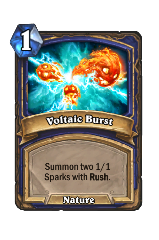 Voltaic Burst Hearthstone kártya