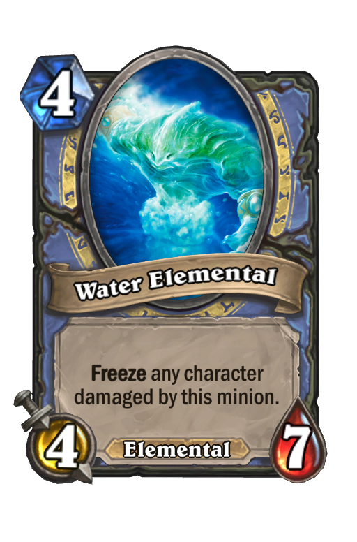 Water Elemental Hearthstone kártya