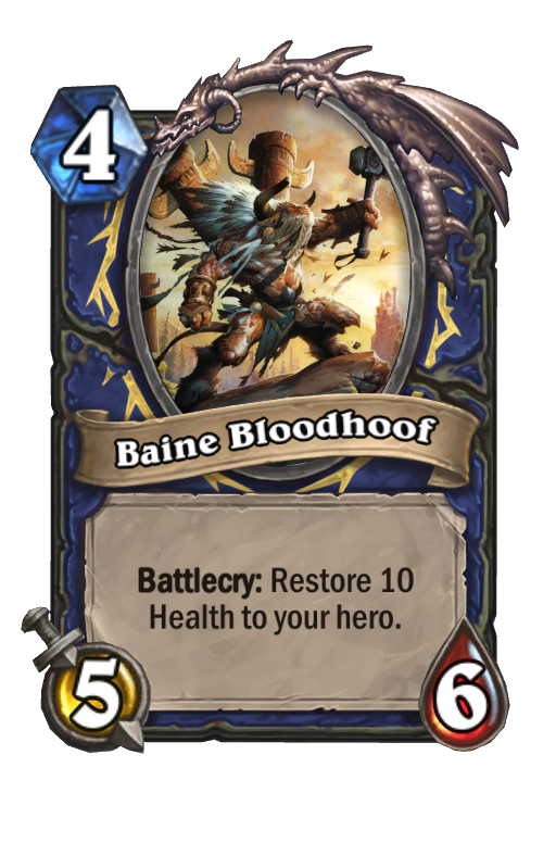 Baine Bloodhoof Hearthstone kártya