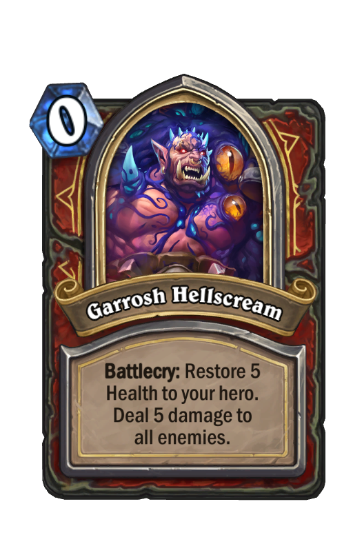 Garrosh Hellscream Hearthstone kártya