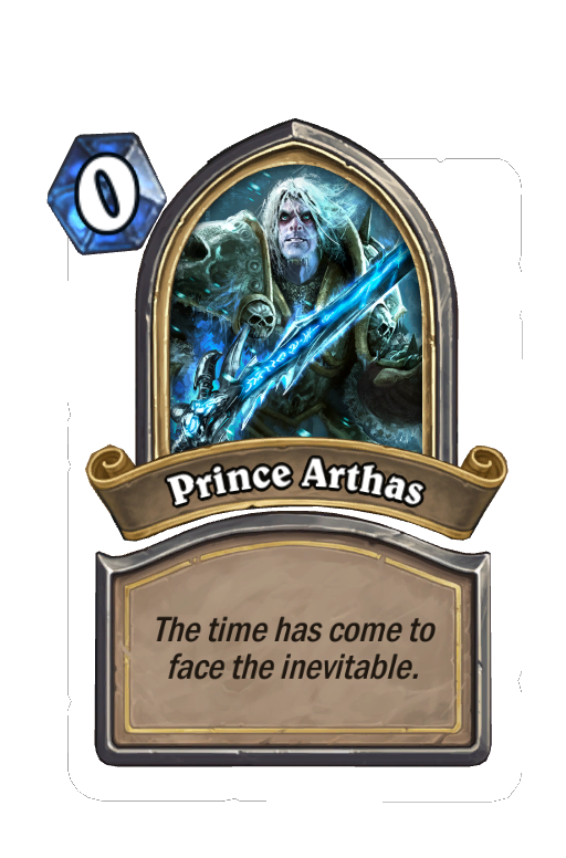Prince Arthas Hearthstone kártya
