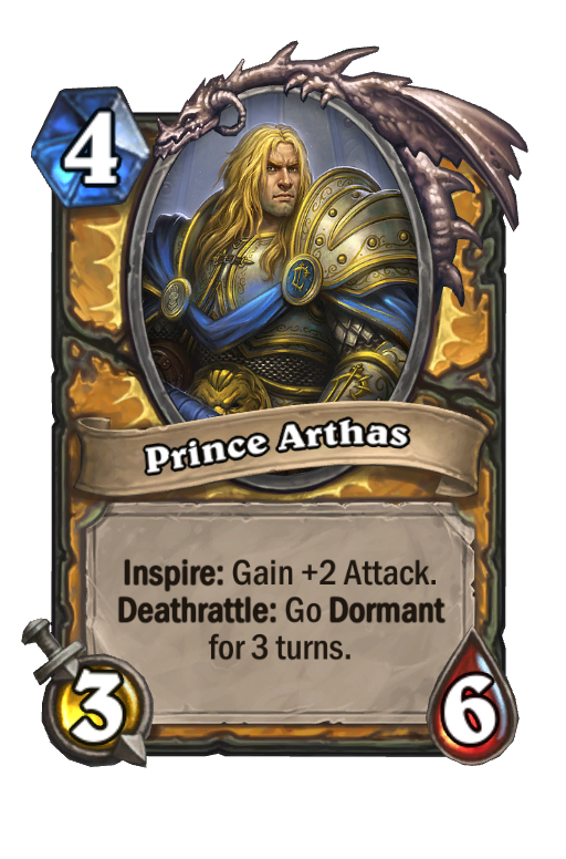 Prince Arthas Hearthstone kártya