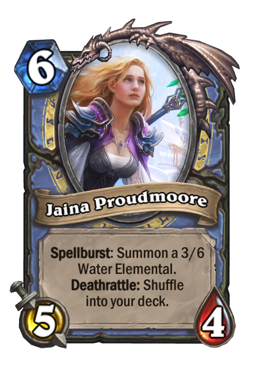 Jaina Proudmoore Hearthstone kártya
