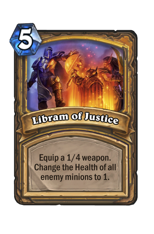 Libram of Justice Hearthstone kártya