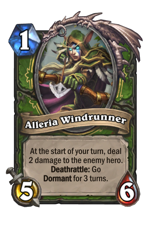 Alleria Windrunner Hearthstone kártya