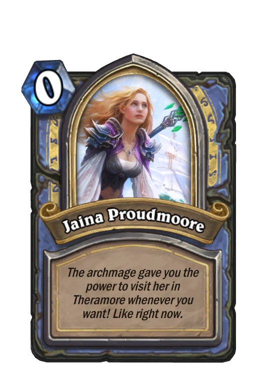 Jaina Proudmoore Hearthstone kártya